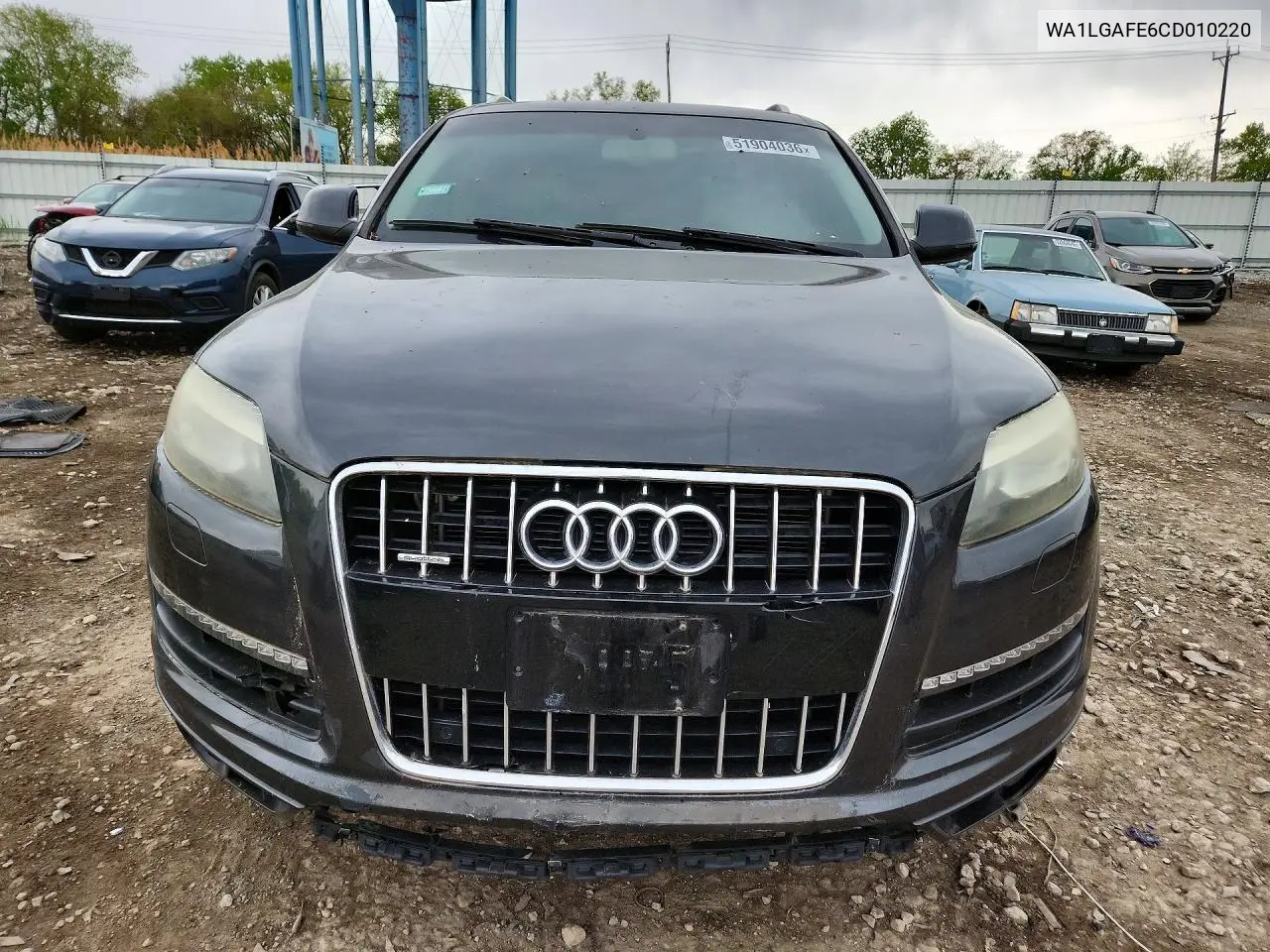 2012 Audi Q7 Premium Plus VIN: WA1LGAFE6CD010220 Lot: 51904036