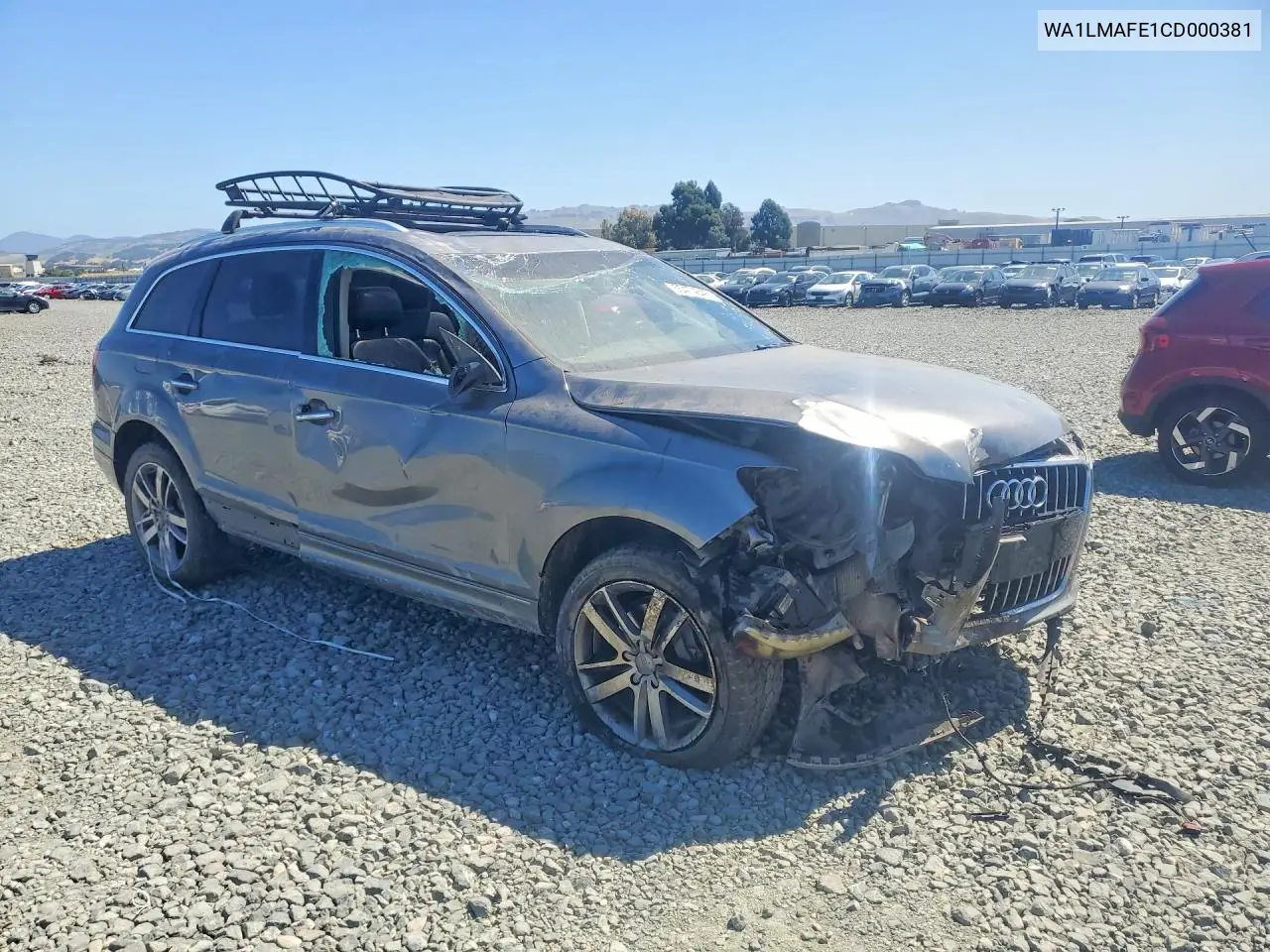 2012 Audi Q7 Premium Plus VIN: WA1LMAFE1CD000381 Lot: 55474646