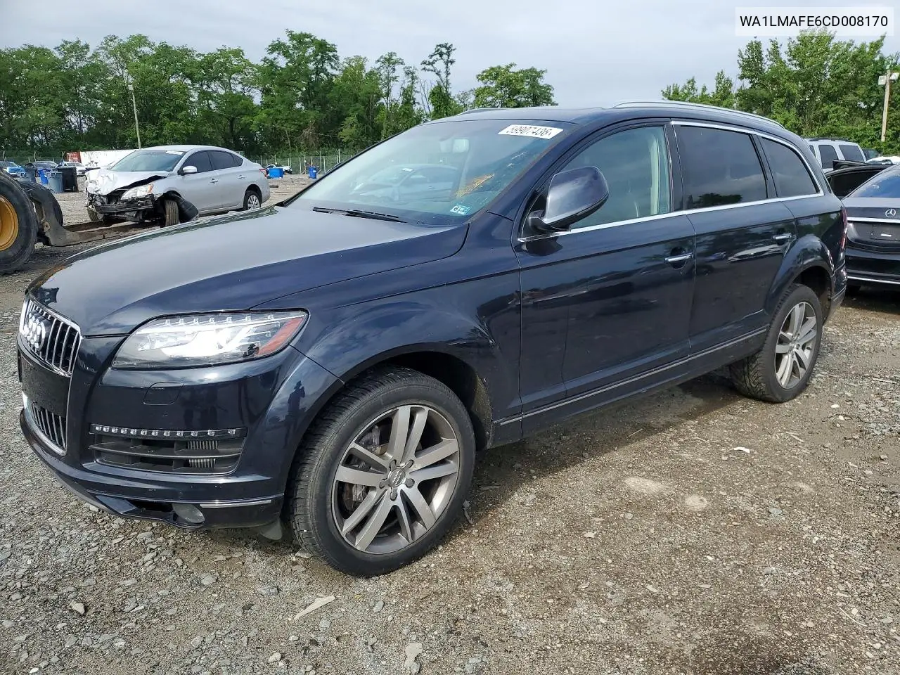 2012 Audi Q7 Premium Plus VIN: WA1LMAFE6CD008170 Lot: 59907436