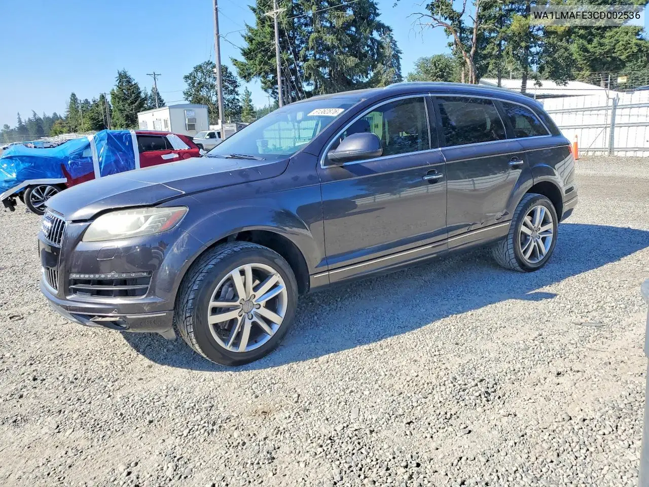 2012 Audi Q7 Premium Plus VIN: WA1LMAFE3CD002536 Lot: 61362876