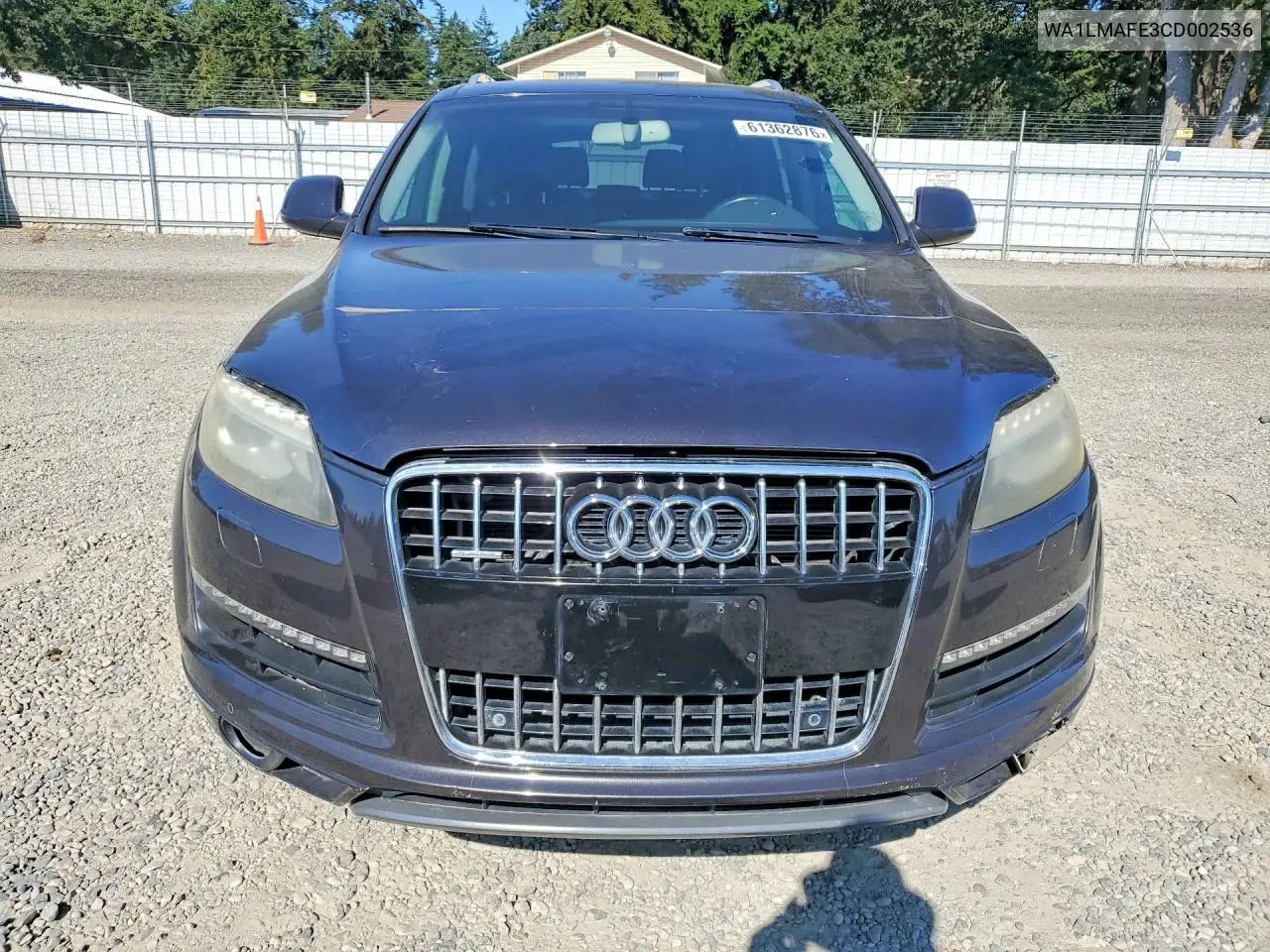 2012 Audi Q7 Premium Plus VIN: WA1LMAFE3CD002536 Lot: 61362876