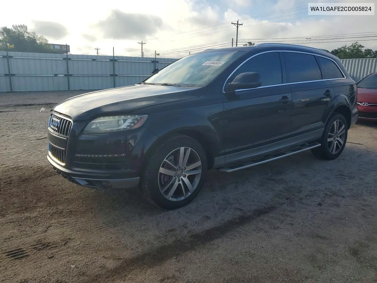 2012 Audi Q7 Premium Plus VIN: WA1LGAFE2CD005824 Lot: 61884686