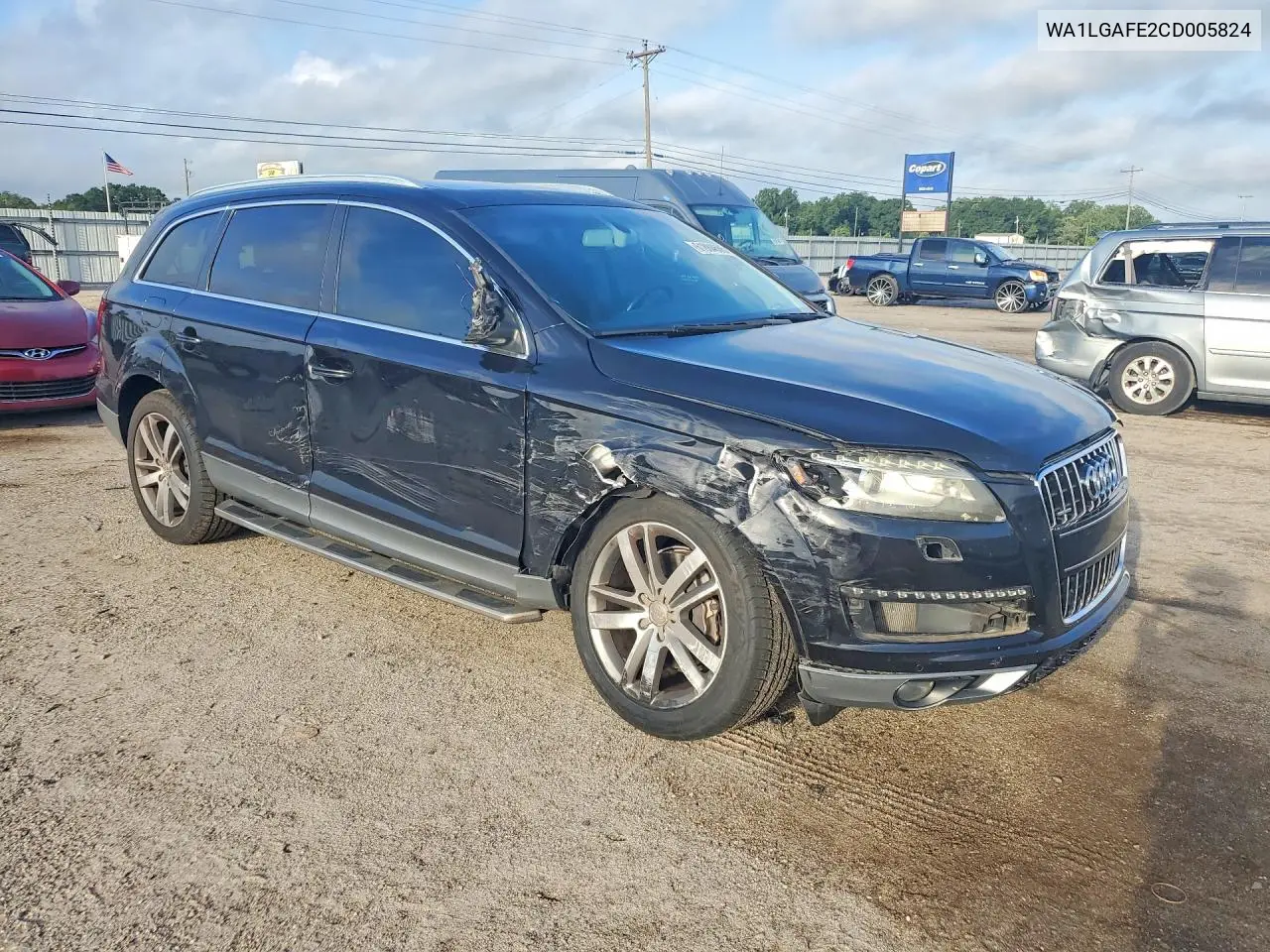 2012 Audi Q7 Premium Plus VIN: WA1LGAFE2CD005824 Lot: 61884686