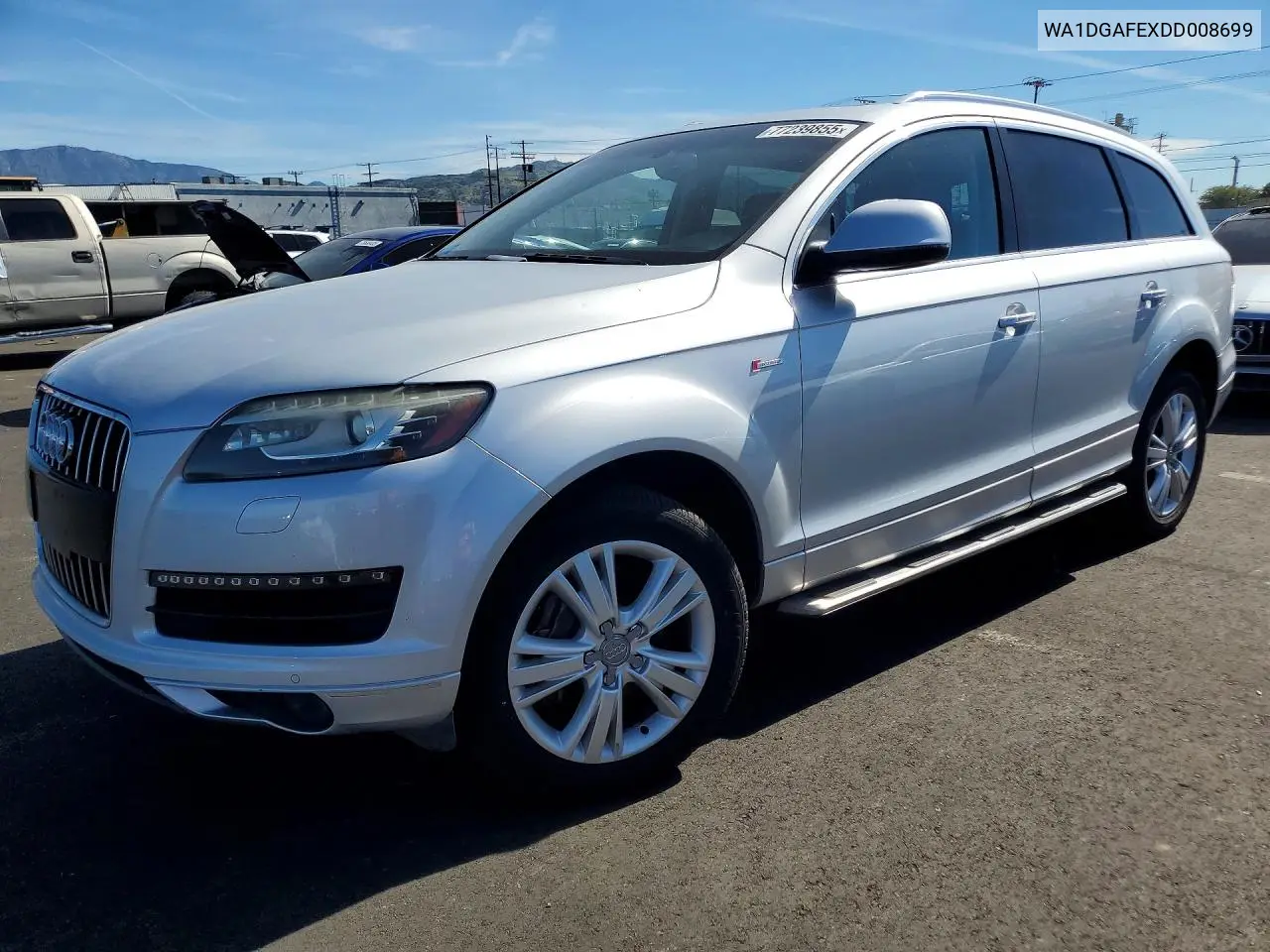 2013 Audi Q7 Prestige VIN: WA1DGAFEXDD008699 Lot: 77239855