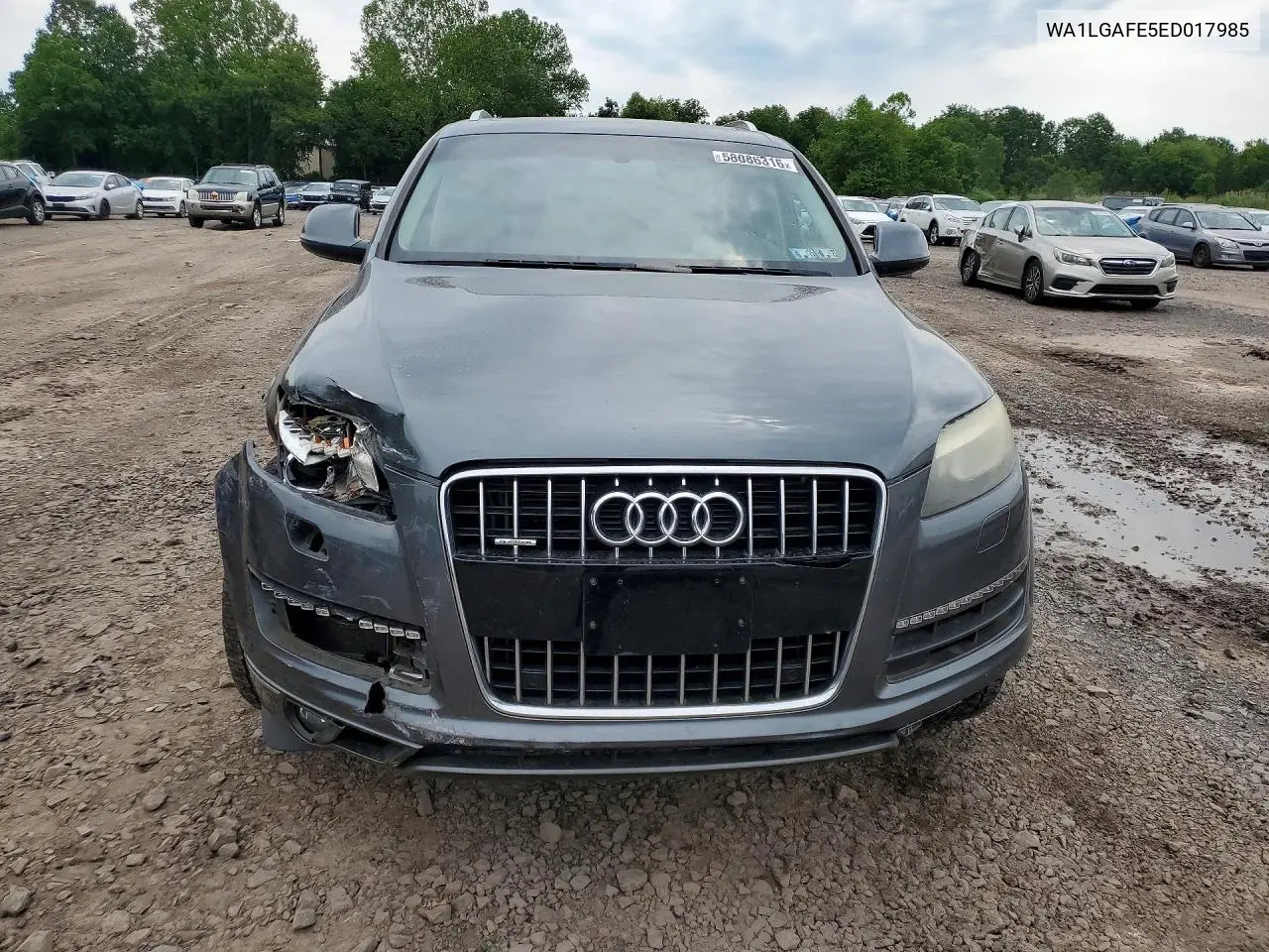 2014 Audi Q7 Premium Plus VIN: WA1LGAFE5ED017985 Lot: 58086316
