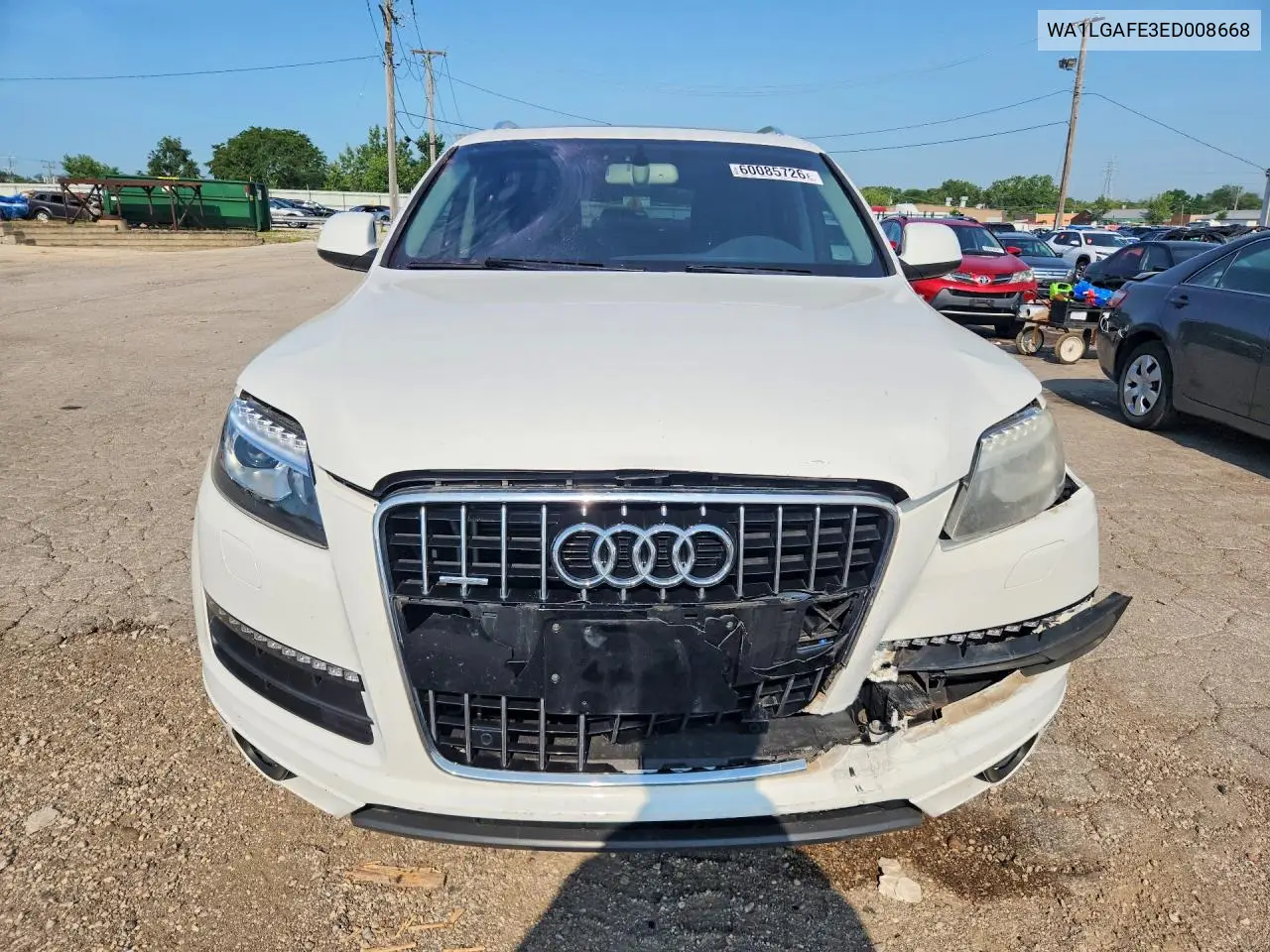 2014 Audi Q7 Premium Plus VIN: WA1LGAFE3ED008668 Lot: 60085726