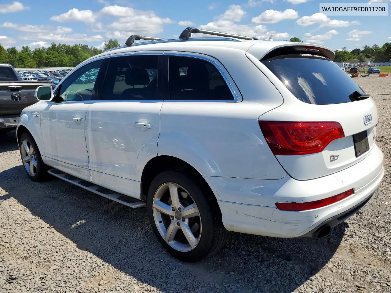 2014 Audi Q7 Prestige VIN: WA1DGAFE9ED011708 Lot: 60385036