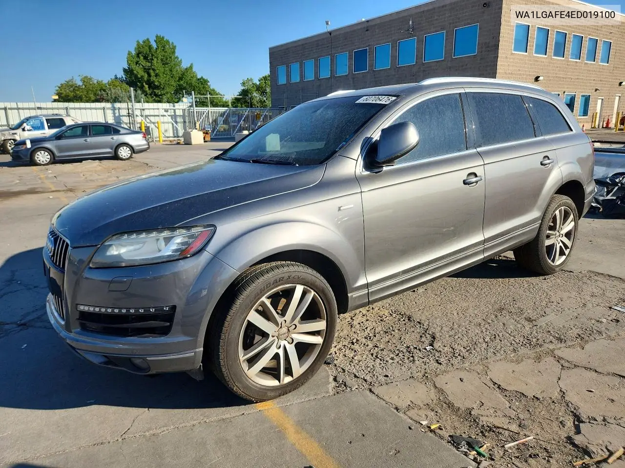 2014 Audi Q7 Premium Plus VIN: WA1LGAFE4ED019100 Lot: 60706476