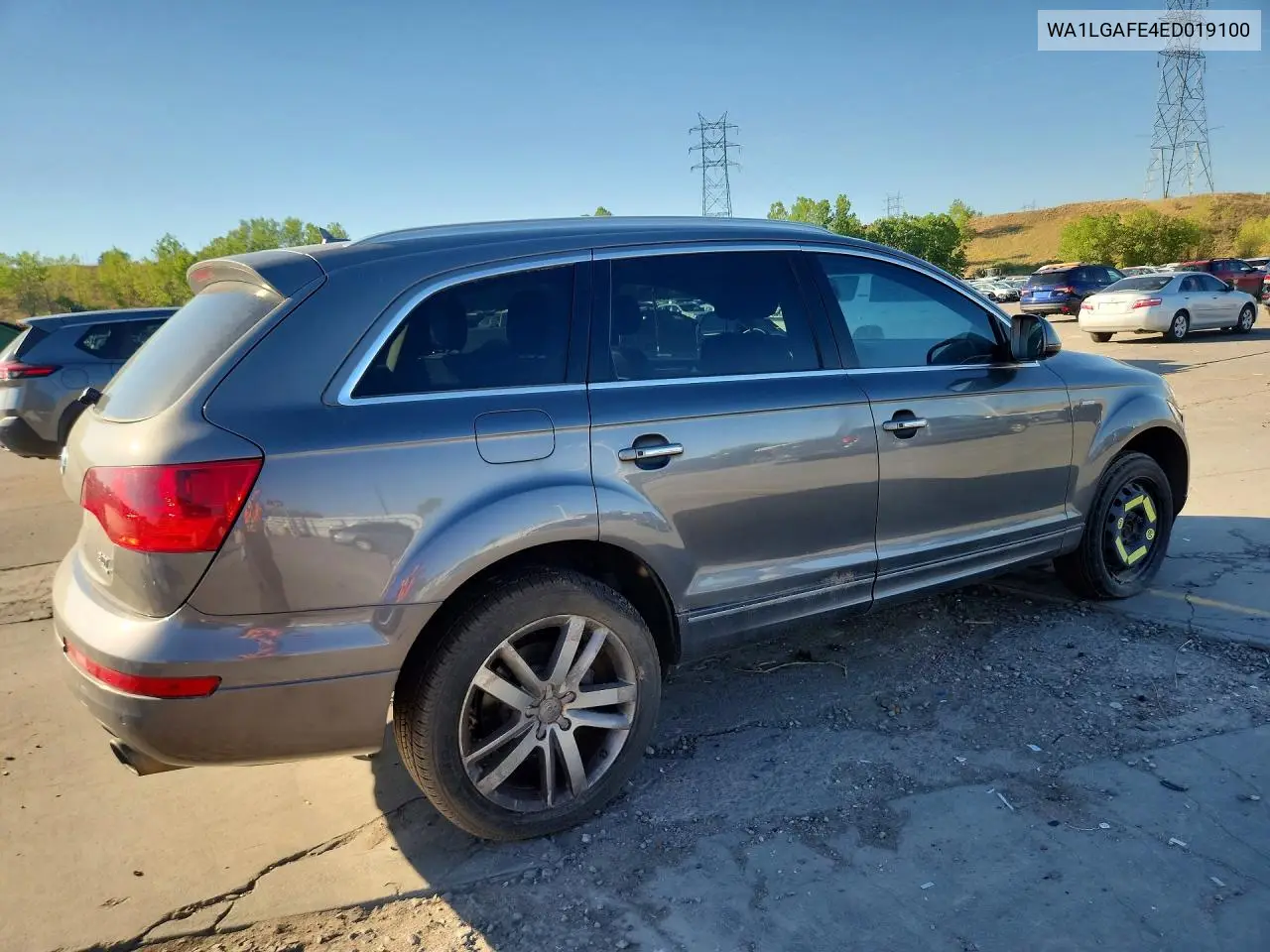 2014 Audi Q7 Premium Plus VIN: WA1LGAFE4ED019100 Lot: 60706476