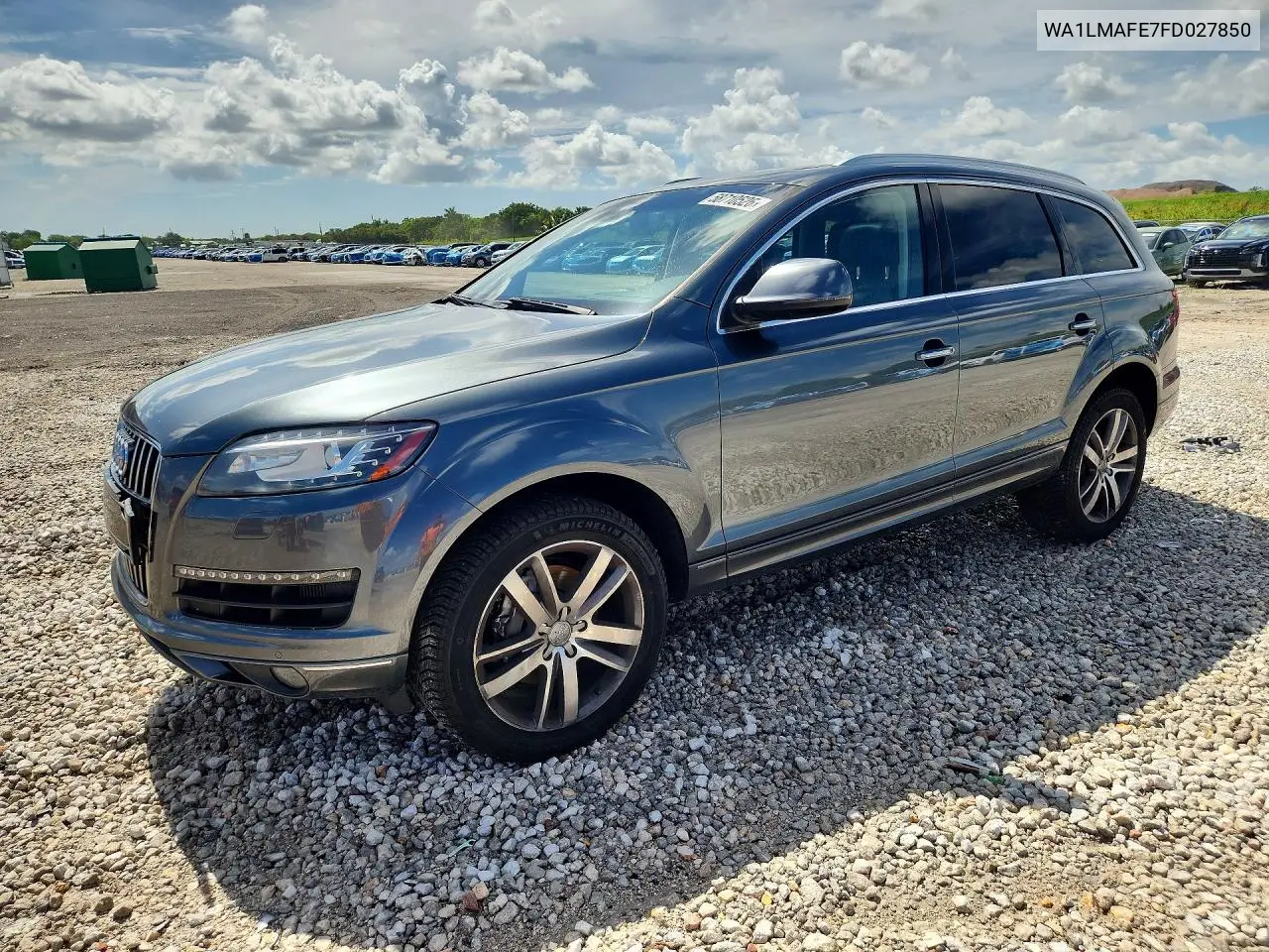 2015 Audi Q7 Tdi Premium Plus VIN: WA1LMAFE7FD027850 Lot: 58710526
