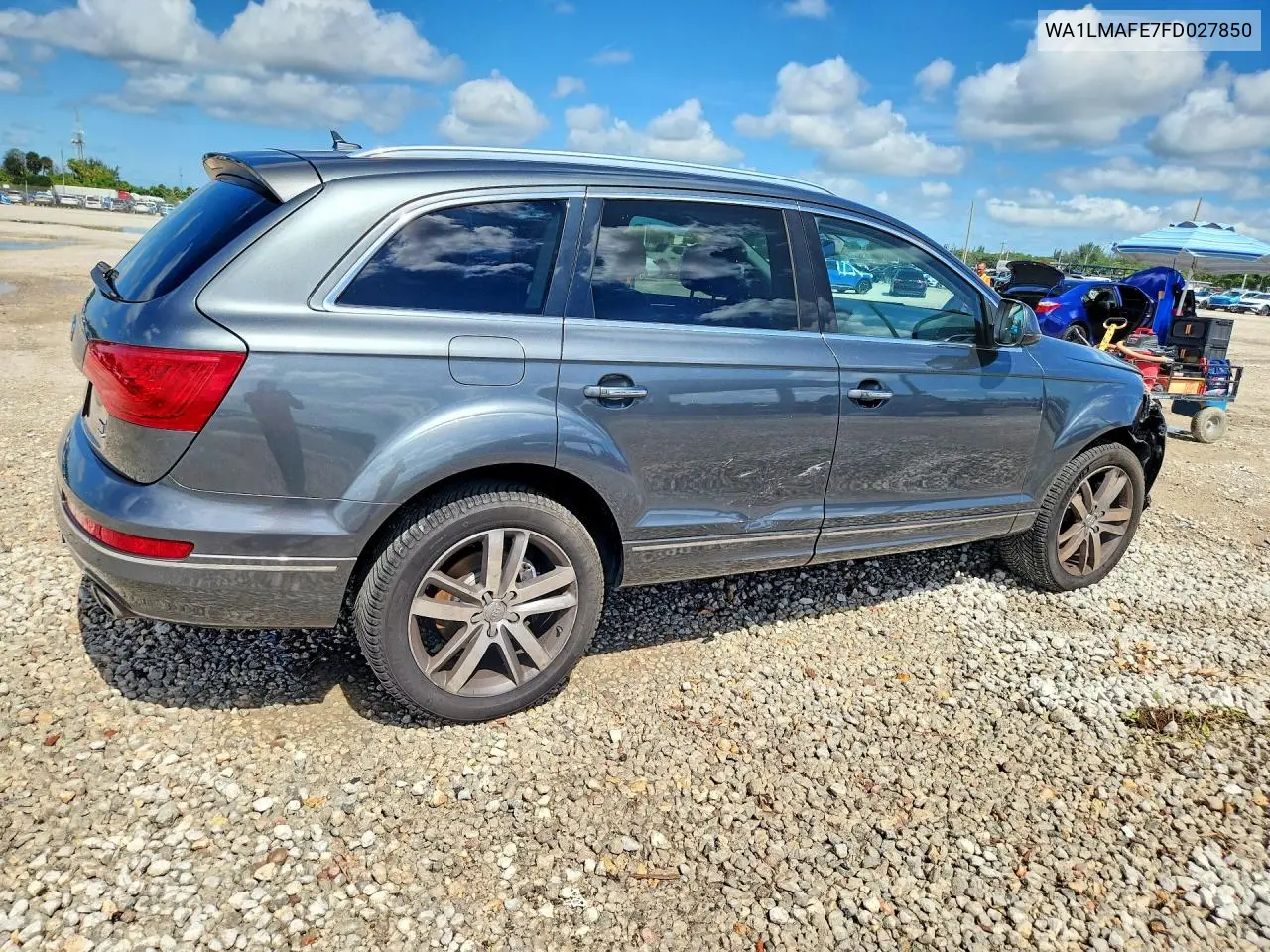 2015 Audi Q7 Tdi Premium Plus VIN: WA1LMAFE7FD027850 Lot: 58710526