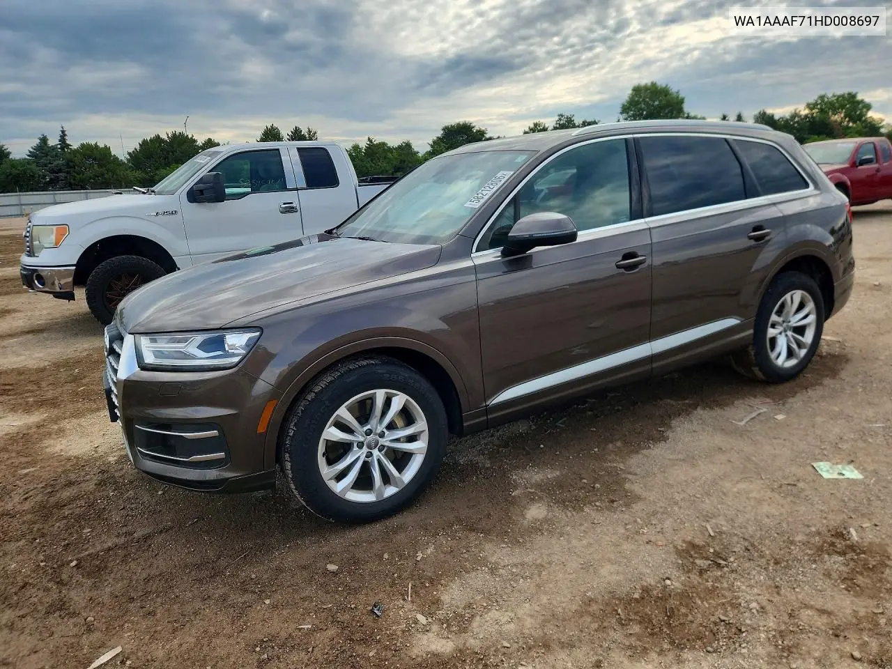2017 Audi Q7 Premium VIN: WA1AAAF71HD008697 Lot: 58212806