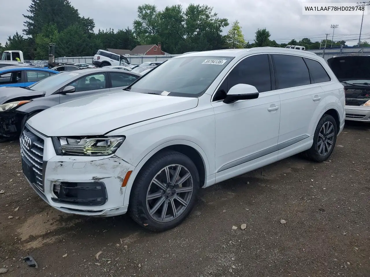 2017 Audi Q7 Premium Plus VIN: WA1LAAF78HD029748 Lot: 59794136