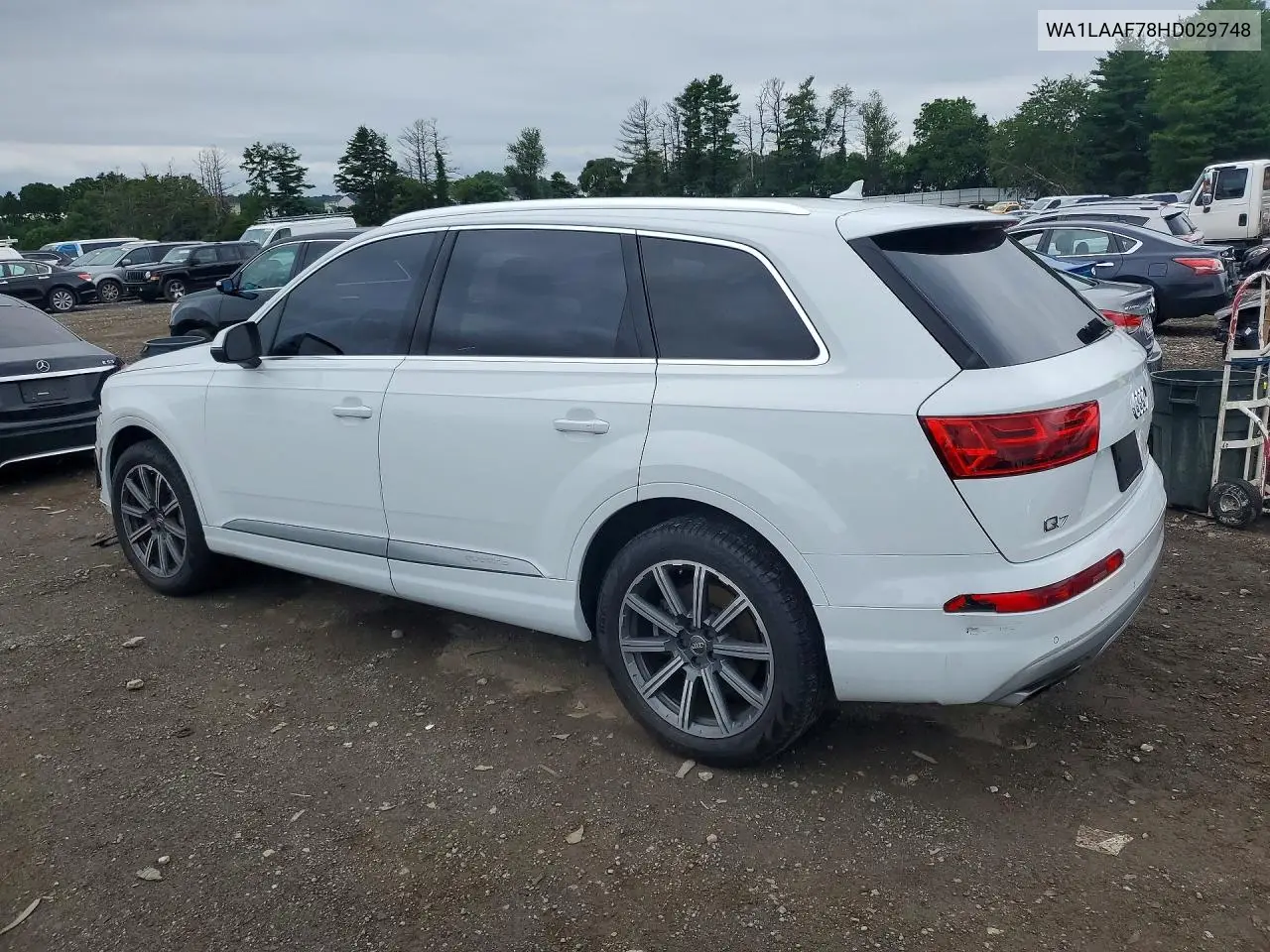 2017 Audi Q7 Premium Plus VIN: WA1LAAF78HD029748 Lot: 59794136