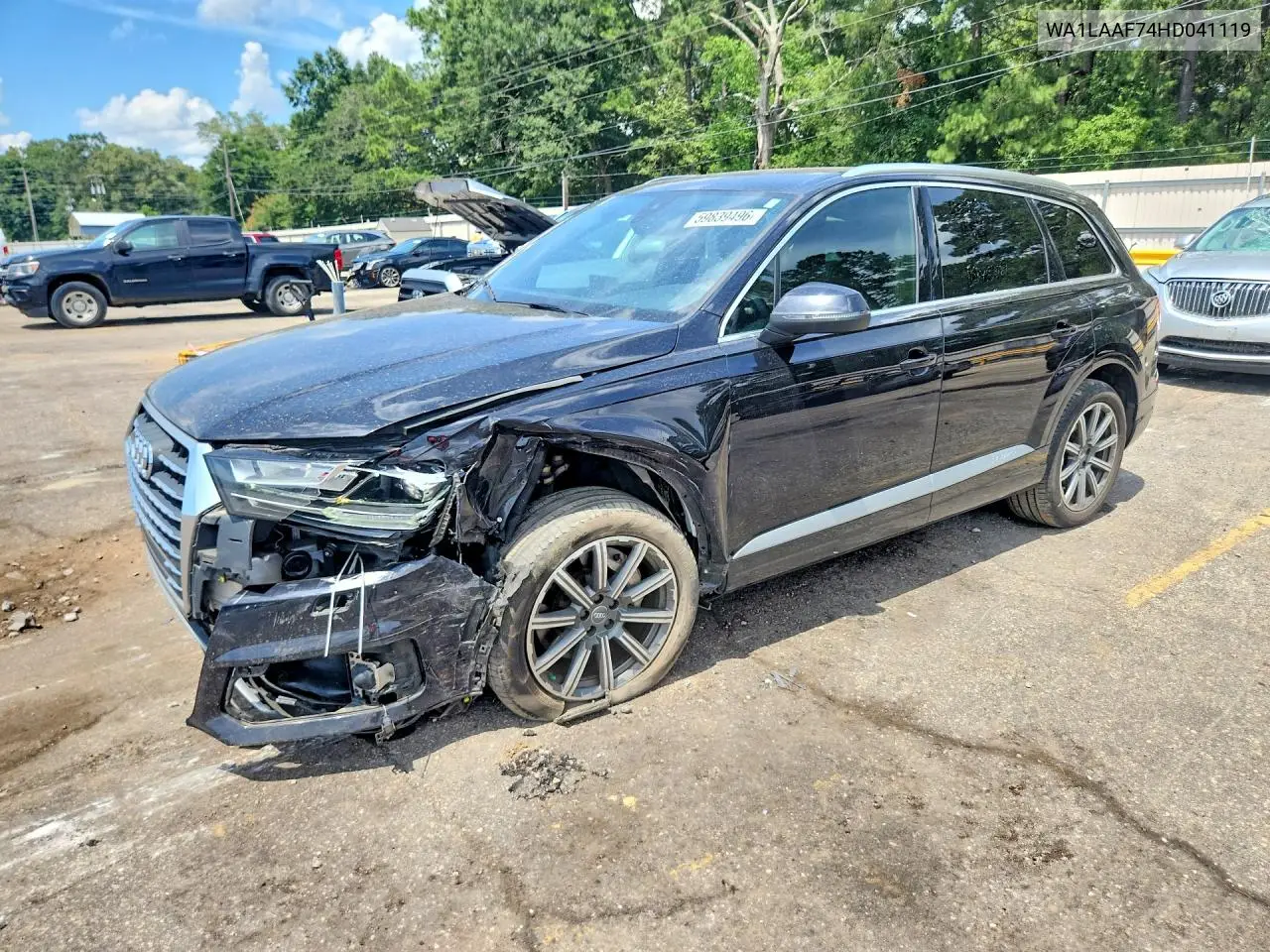 2017 Audi Q7 Premium Plus VIN: WA1LAAF74HD041119 Lot: 59839496