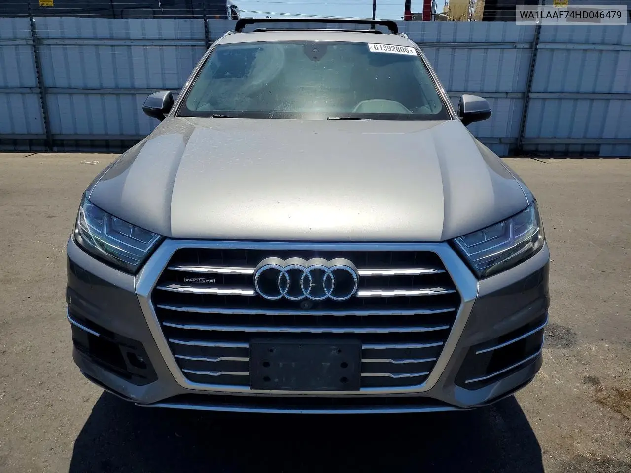 2017 Audi Q7 Premium Plus VIN: WA1LAAF74HD046479 Lot: 61392806