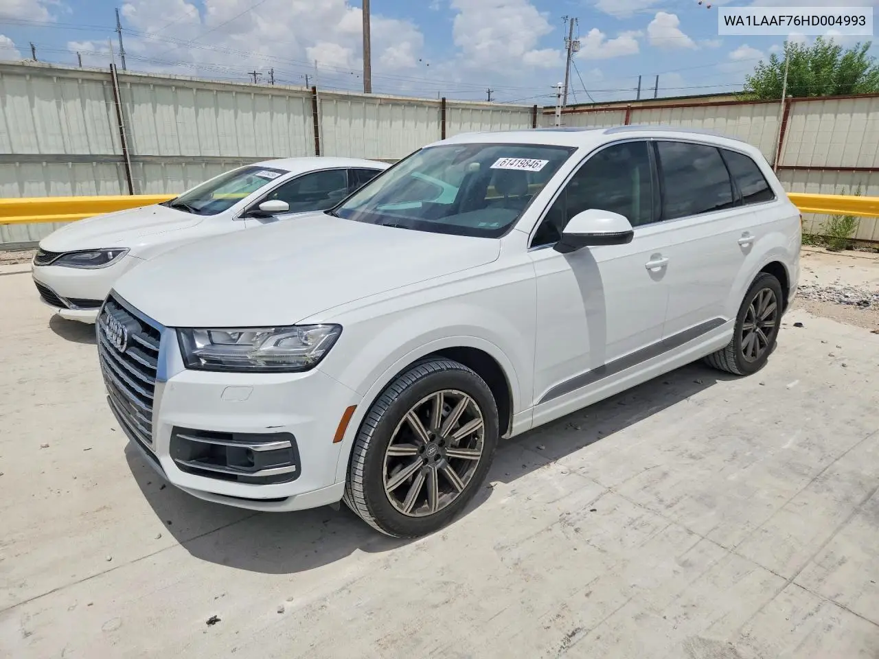 2017 Audi Q7 Premium Plus VIN: WA1LAAF76HD004993 Lot: 61419846