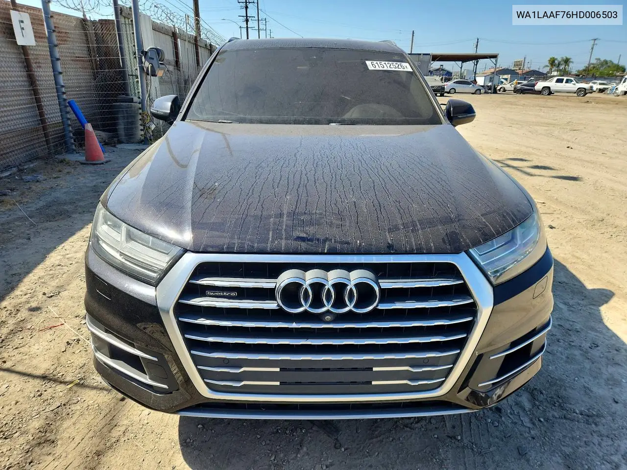 2017 Audi Q7 Premium Plus VIN: WA1LAAF76HD006503 Lot: 61512526