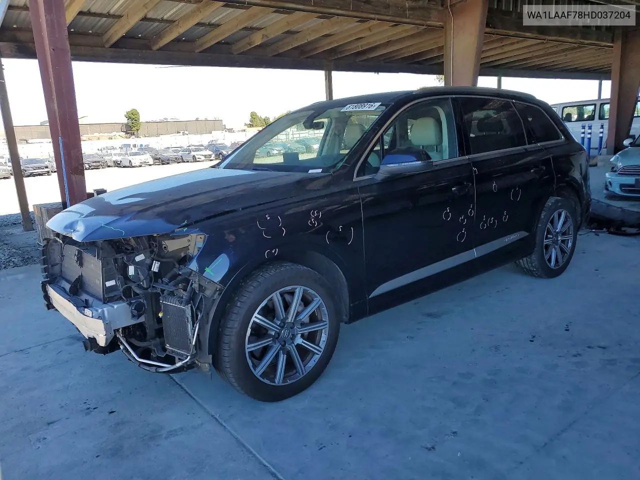 2017 Audi Q7 Premium Plus VIN: WA1LAAF78HD037204 Lot: 61808916