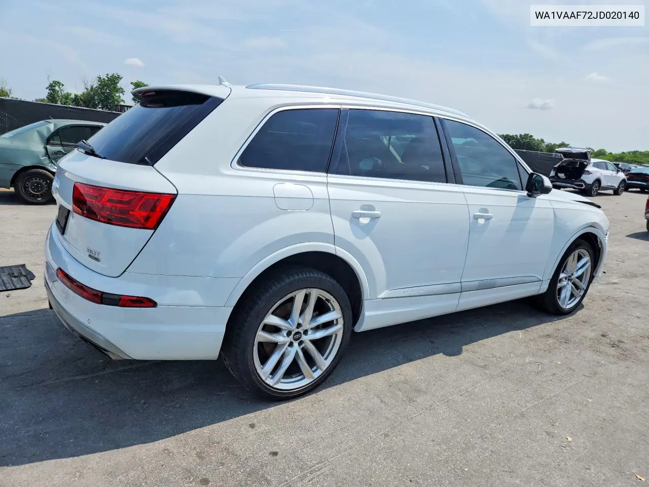 2018 Audi Q7 Prestige VIN: WA1VAAF72JD020140 Lot: 59166546