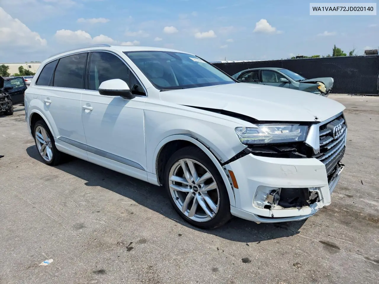2018 Audi Q7 Prestige VIN: WA1VAAF72JD020140 Lot: 59166546