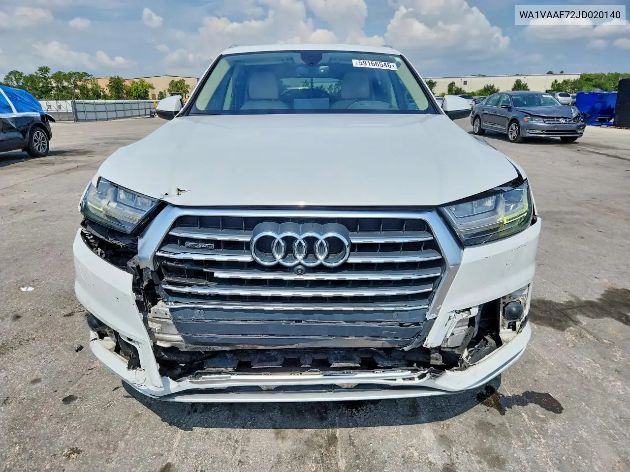 2018 Audi Q7 Prestige VIN: WA1VAAF72JD020140 Lot: 59166546