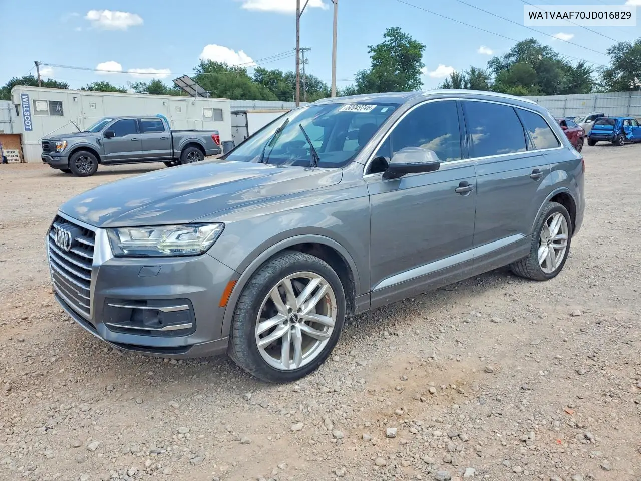 2018 Audi Q7 Prestige VIN: WA1VAAF70JD016829 Lot: 60049746