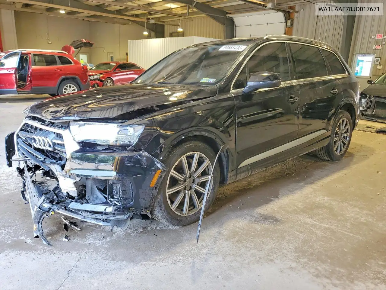 2018 Audi Q7 Premium Plus VIN: WA1LAAF78JD017671 Lot: 60553436