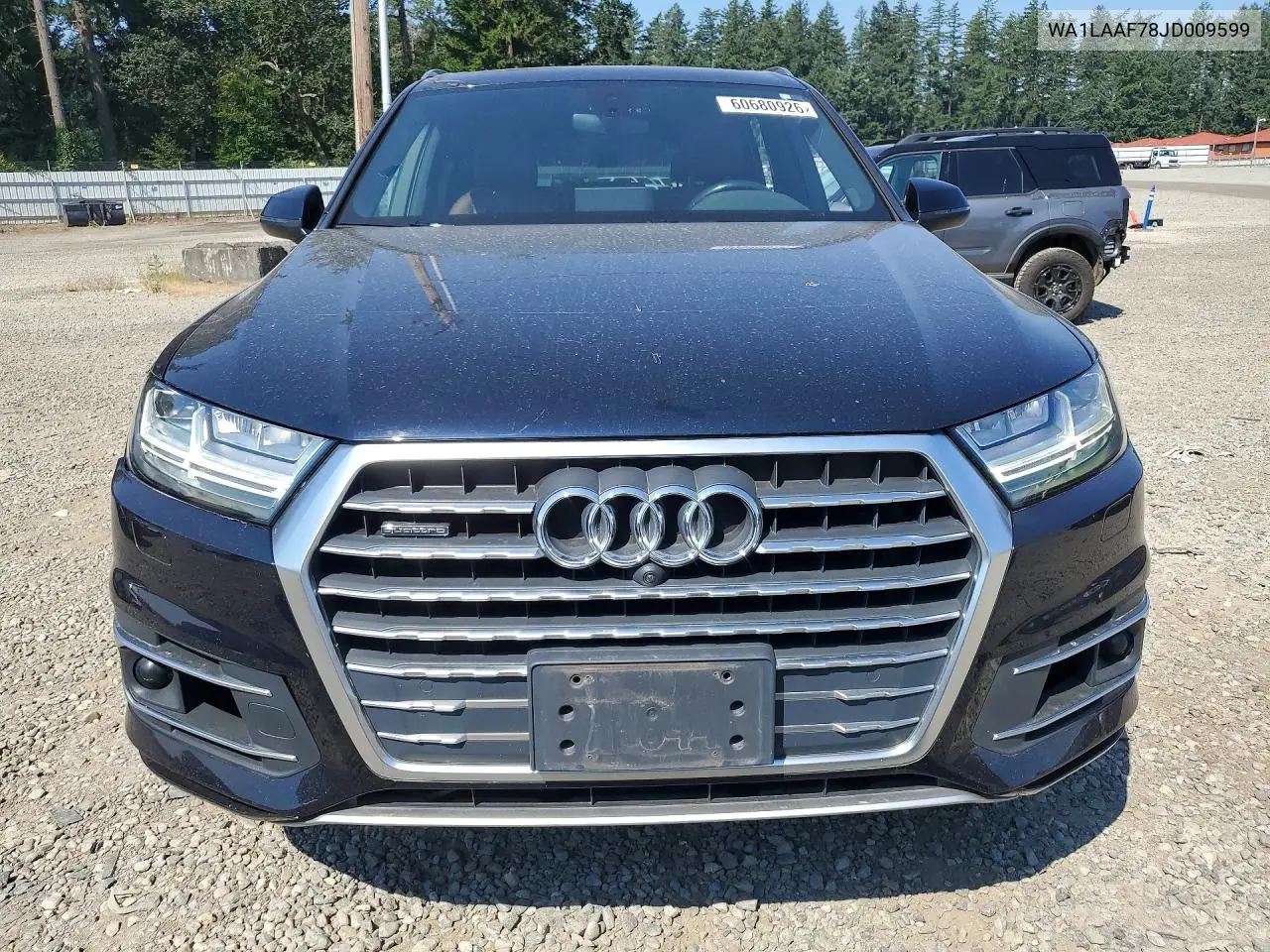 2018 Audi Q7 Premium Plus VIN: WA1LAAF78JD009599 Lot: 60680926