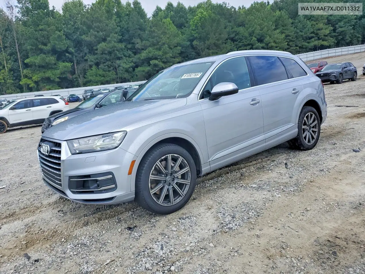 2018 Audi Q7 Prestige VIN: WA1VAAF7XJD011332 Lot: 61082766