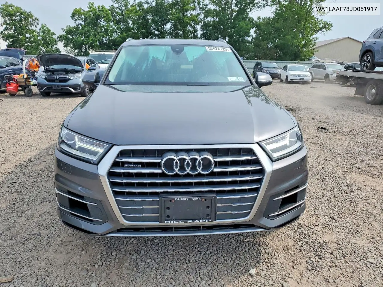 2018 Audi Q7 Premium Plus VIN: WA1LAAF78JD051917 Lot: 62026726