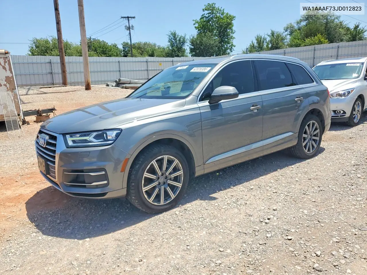 2018 Audi Q7 Premium VIN: WA1AAAF73JD012823 Lot: 62028386