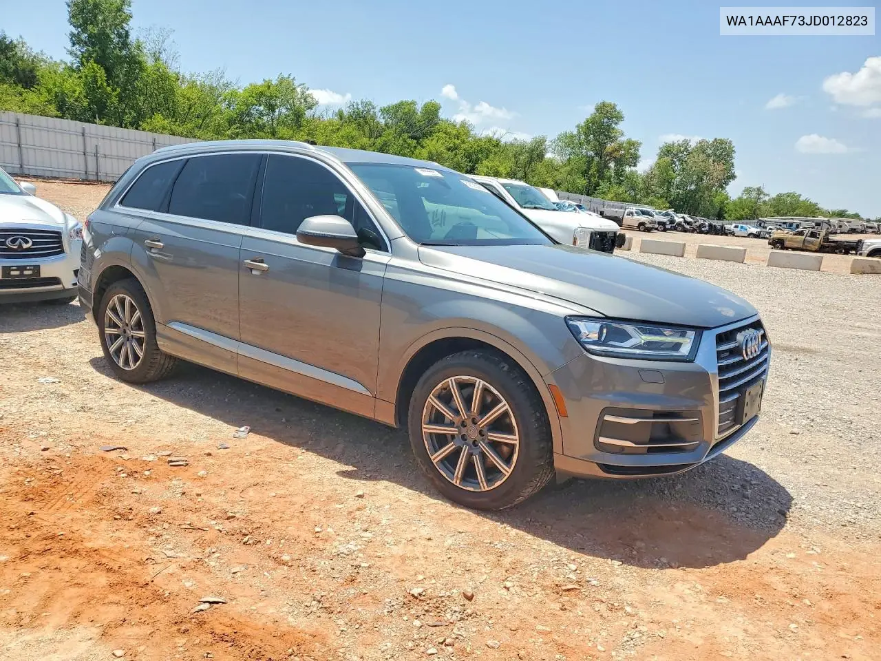 2018 Audi Q7 Premium VIN: WA1AAAF73JD012823 Lot: 62028386