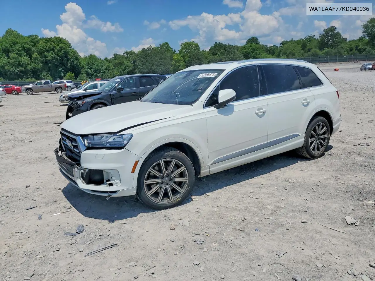 2019 Audi Q7 Premium Plus VIN: WA1LAAF77KD040036 Lot: 56956576