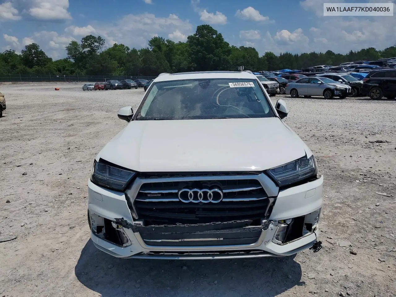 2019 Audi Q7 Premium Plus VIN: WA1LAAF77KD040036 Lot: 56956576