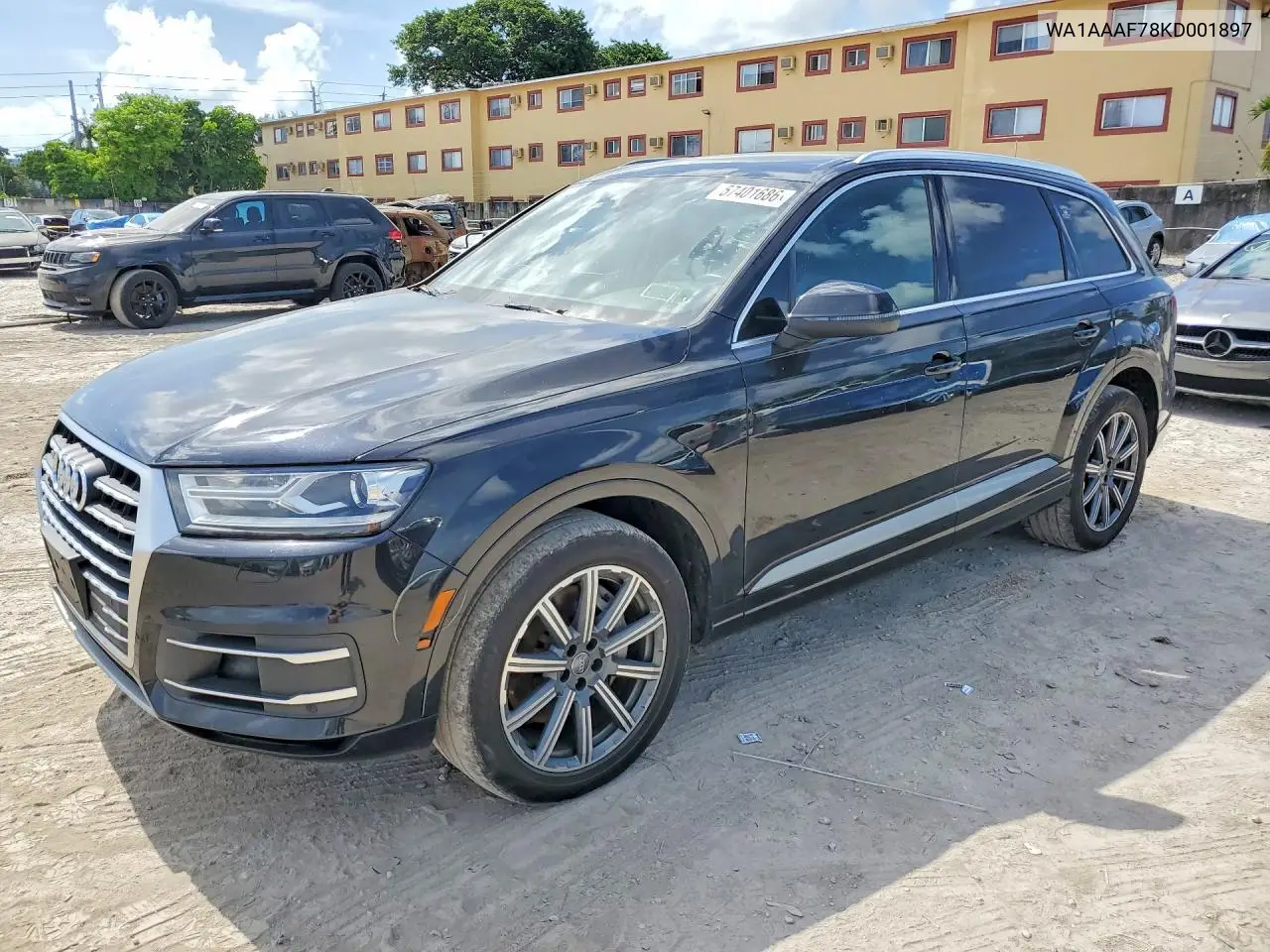 WA1AAAF78KD001897 2019 Audi Q7 Premium