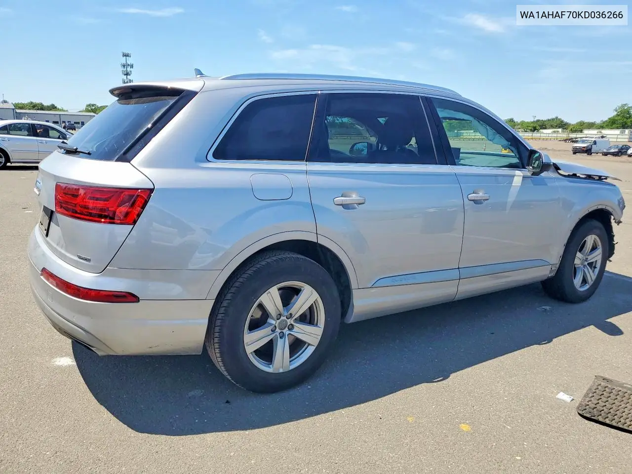 2019 Audi Q7 Premium VIN: WA1AHAF70KD036266 Lot: 57638216