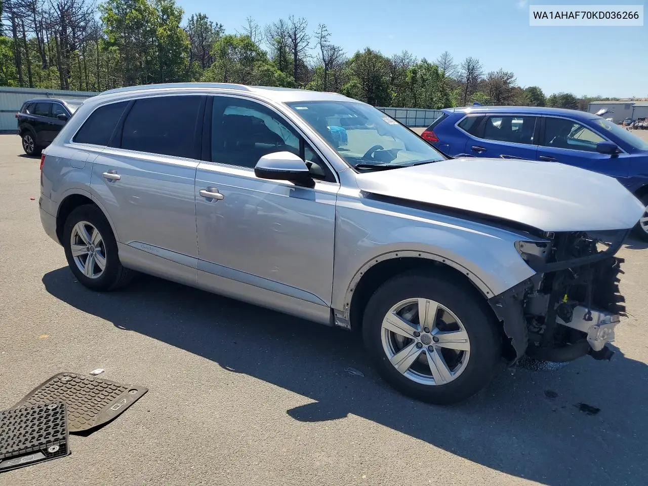 2019 Audi Q7 Premium VIN: WA1AHAF70KD036266 Lot: 57638216
