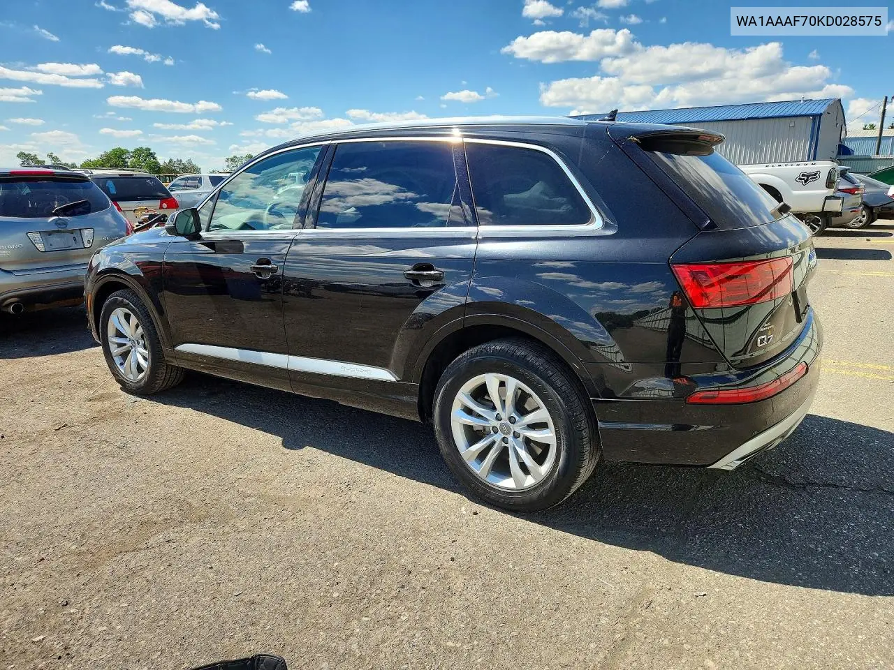 2019 Audi Q7 Premium VIN: WA1AAAF70KD028575 Lot: 58720856