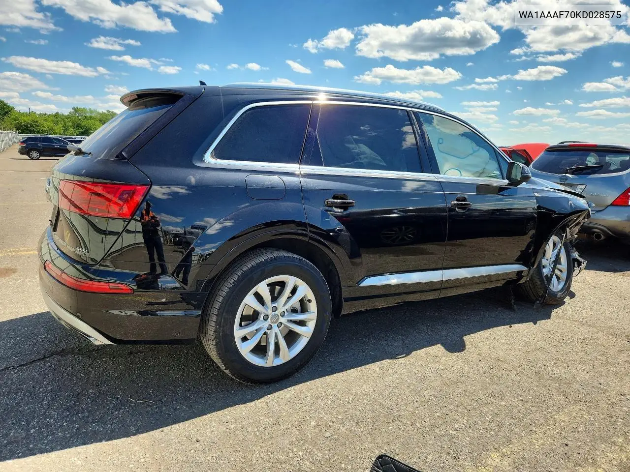 2019 Audi Q7 Premium VIN: WA1AAAF70KD028575 Lot: 58720856