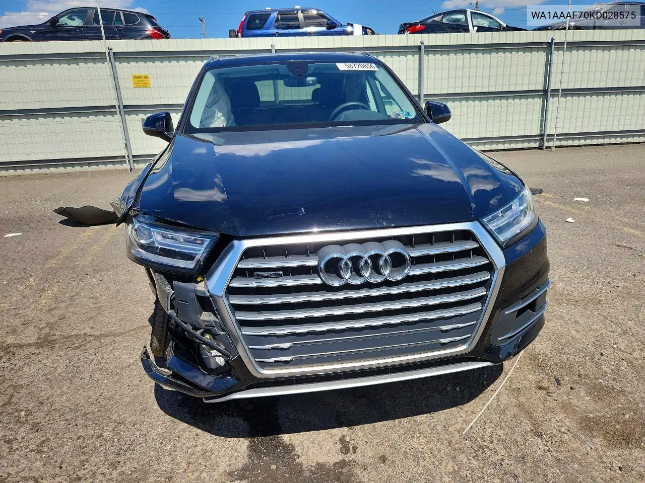 2019 Audi Q7 Premium VIN: WA1AAAF70KD028575 Lot: 58720856