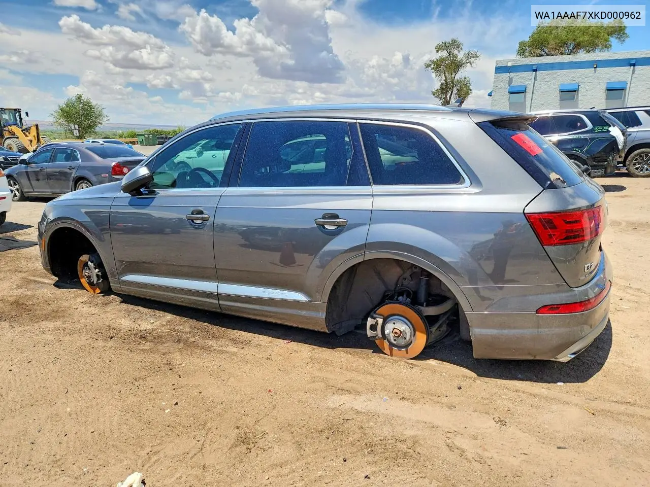 2019 Audi Q7 Premium VIN: WA1AAAF7XKD000962 Lot: 60050696