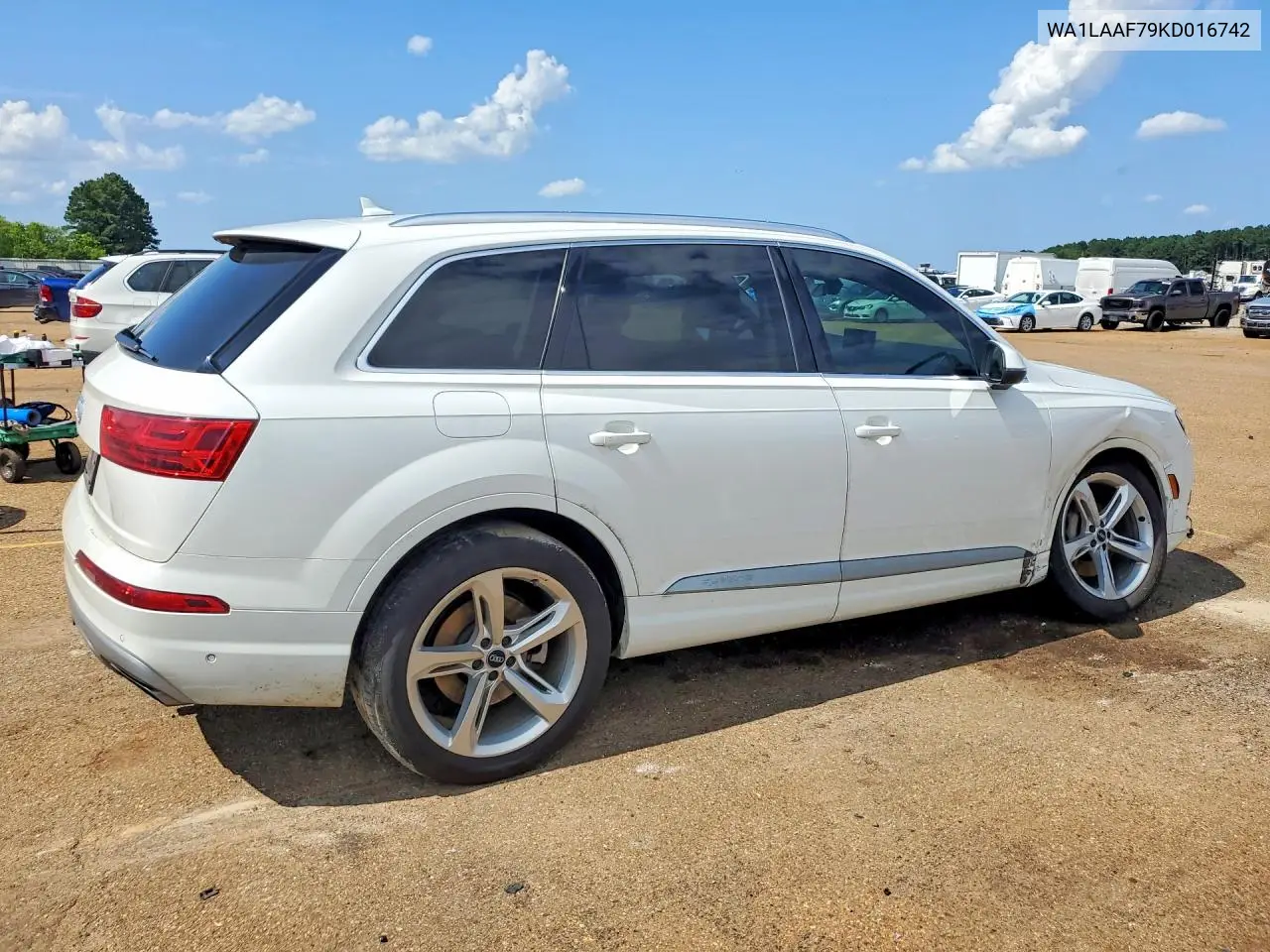 2019 Audi Q7 Premium Plus VIN: WA1LAAF79KD016742 Lot: 60270986