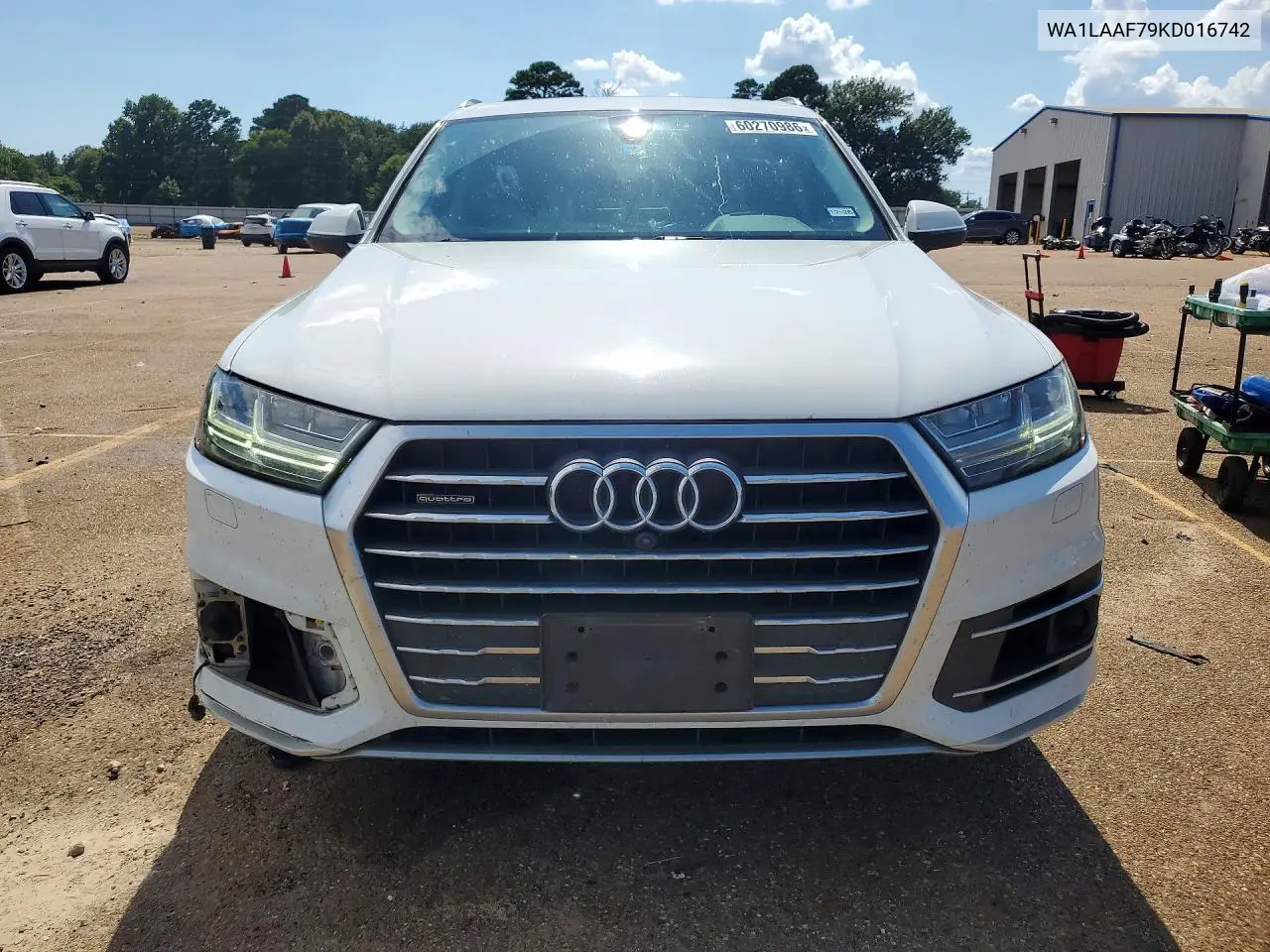 2019 Audi Q7 Premium Plus VIN: WA1LAAF79KD016742 Lot: 60270986