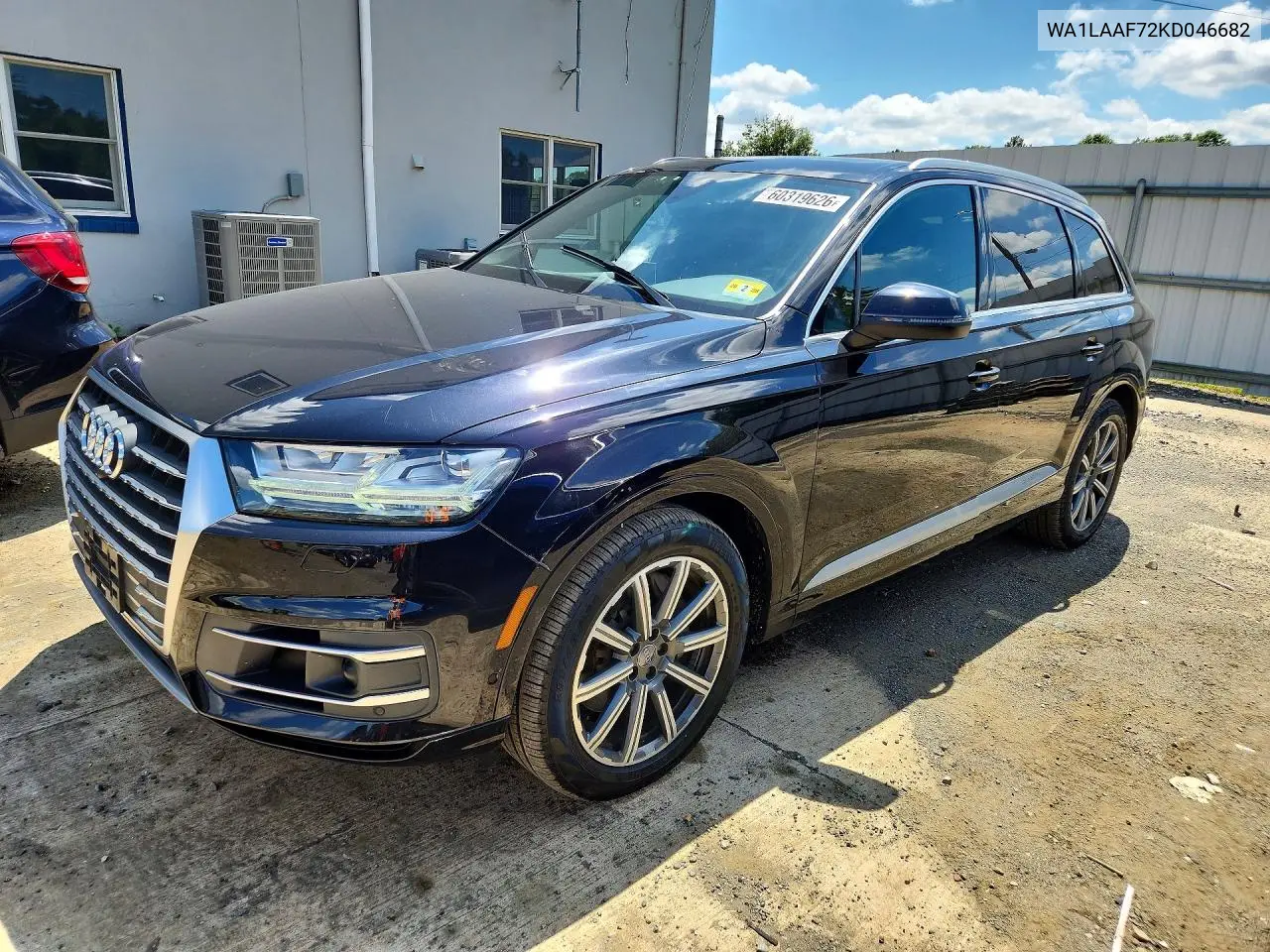2019 Audi Q7 Premium Plus VIN: WA1LAAF72KD046682 Lot: 60319626