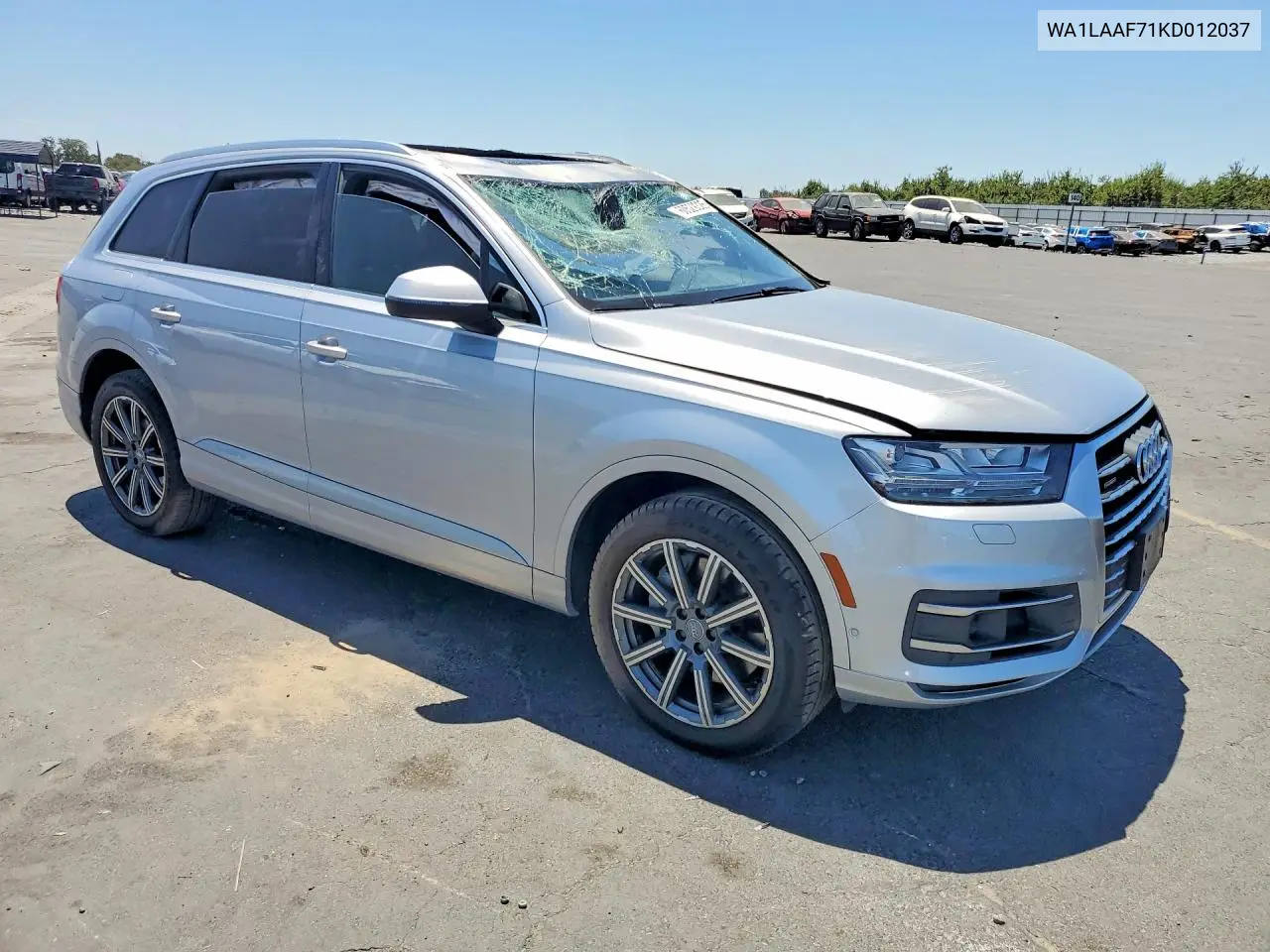 2019 Audi Q7 Premium Plus VIN: WA1LAAF71KD012037 Lot: 60529326