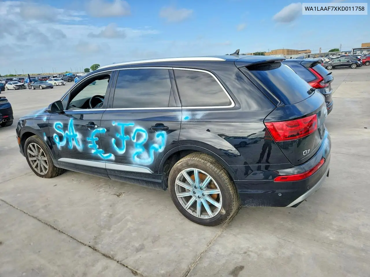2019 Audi Q7 Premium Plus VIN: WA1LAAF7XKD011758 Lot: 60632576