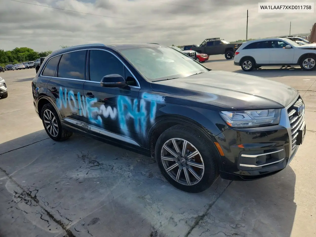 2019 Audi Q7 Premium Plus VIN: WA1LAAF7XKD011758 Lot: 60632576