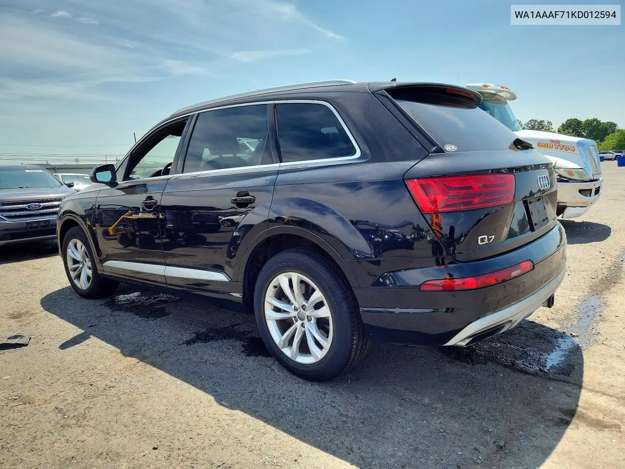 2019 Audi Q7 Premium VIN: WA1AAAF71KD012594 Lot: 61150086