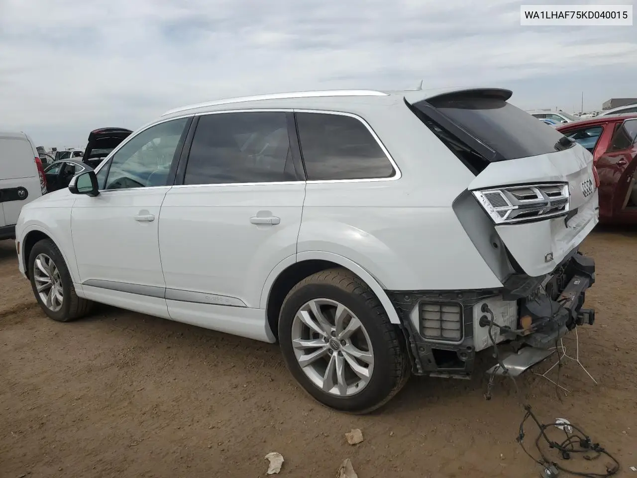 WA1LHAF75KD040015 2019 Audi Q7 Premium Plus